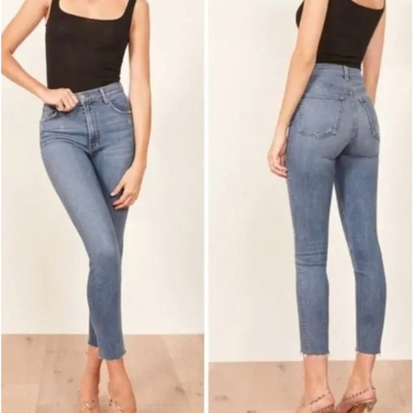 Reformation High & Skinny Jeans In Catalina - Picture 11 of 11